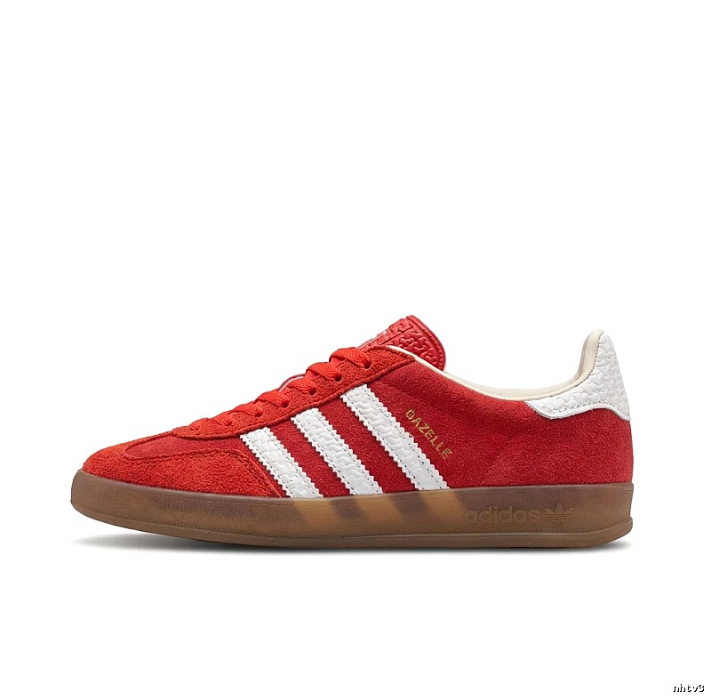 Adidas Gazelle retro-style red shoes