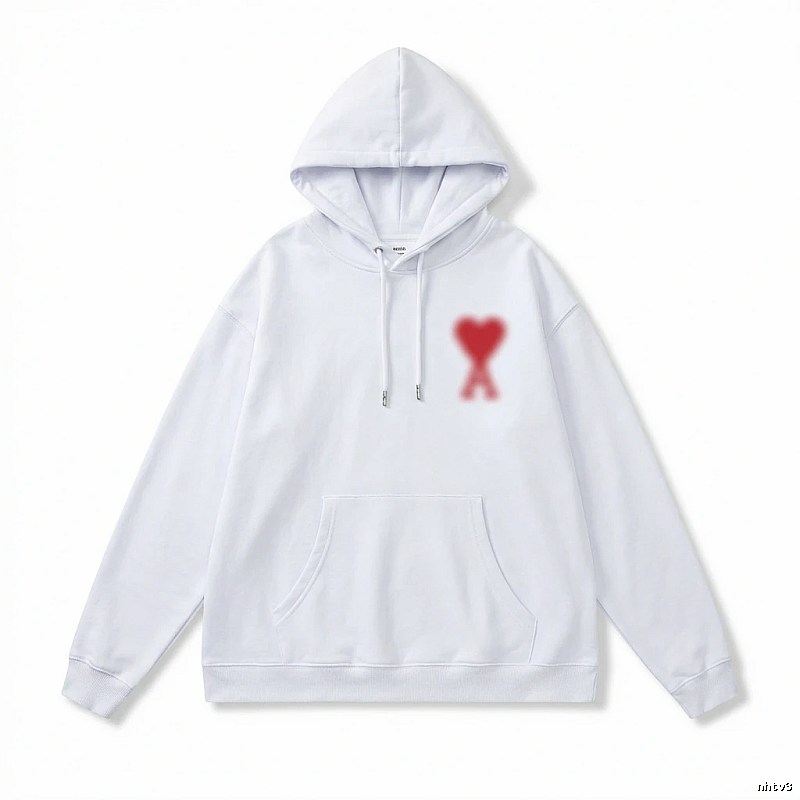 AMI Love Print Hoodie