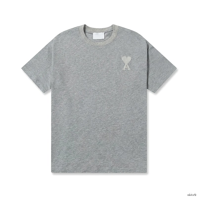 AMI Love Simple Style Gray T-shirt