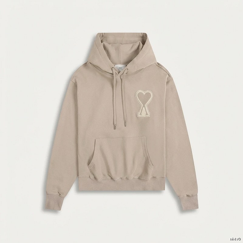 AMI Love Trend Brand Beige Sweatshirt