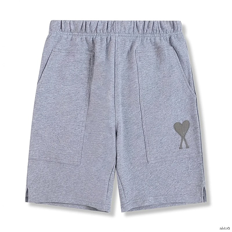 AMI pattern casual gray shorts