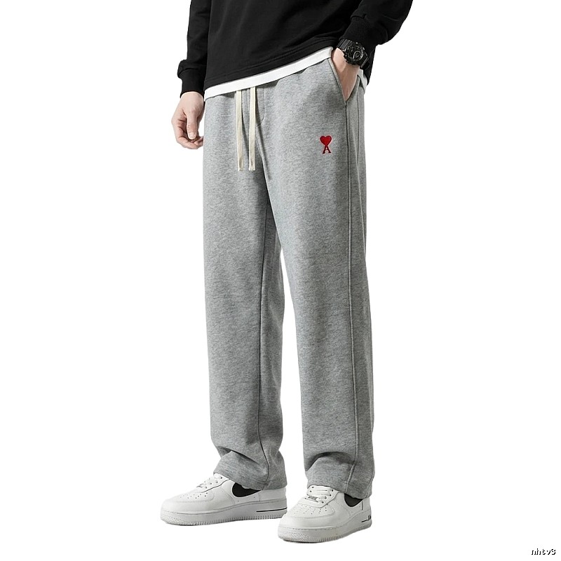 AMI&EASY Love Trendy Grey Sweatpants