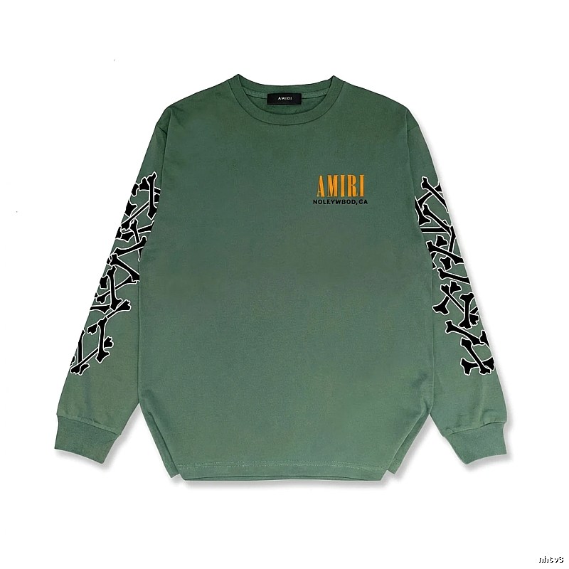AMIRI Dark Style Olive Green Sweatshirt