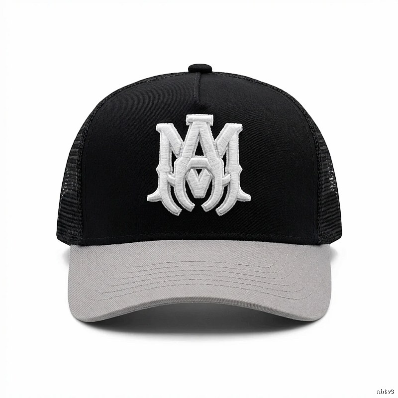 AMIRI Embroidered Trendy and Cool Black Hat