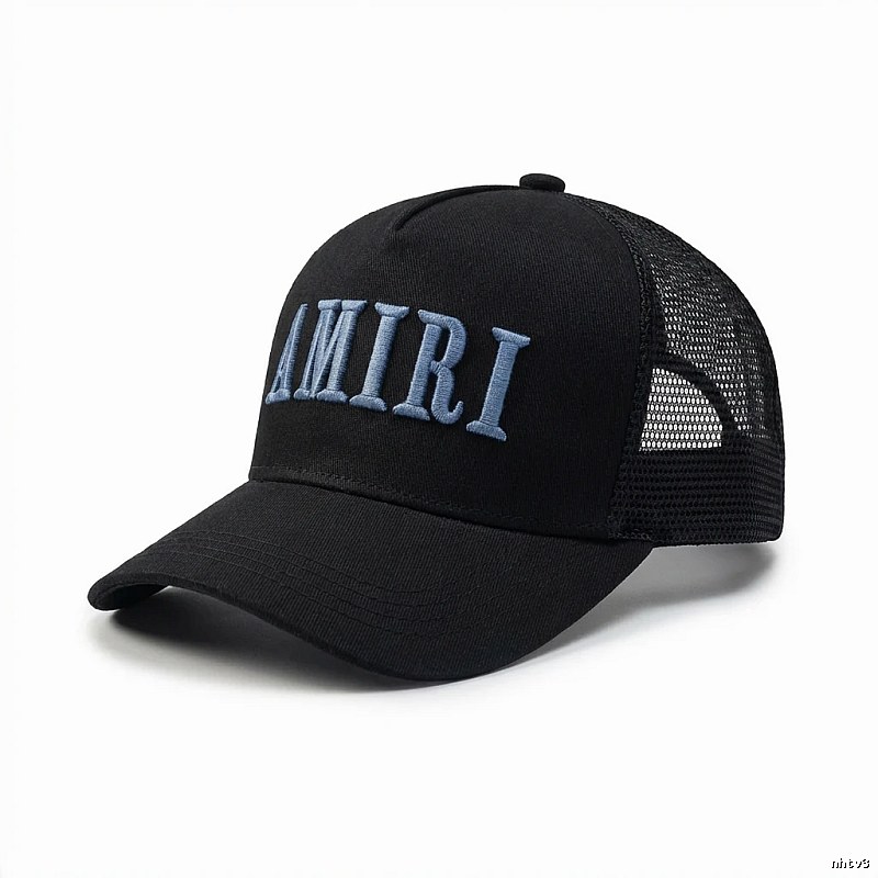 AMIRI Embroidered Trendy and Cool Black Hat