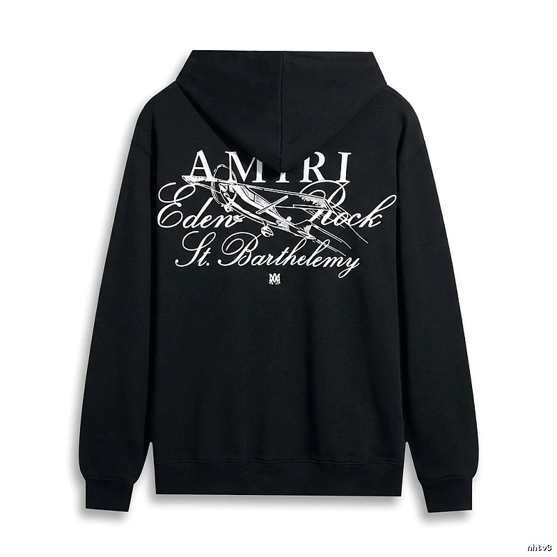 AMIRI Printed Retro Style Black Sweatshirt