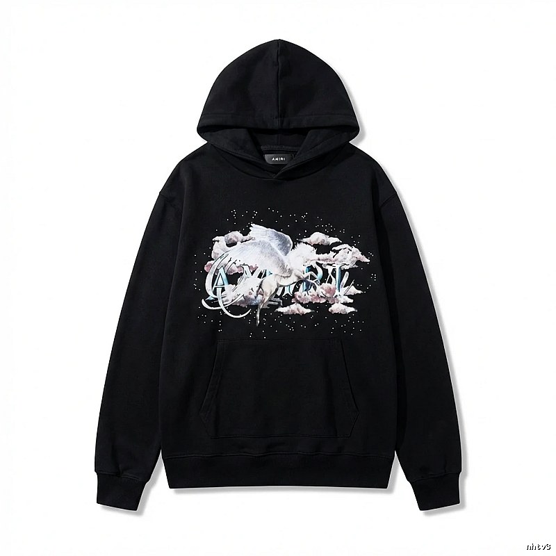 AMIRI Printed Trendy Black Sweatshirt