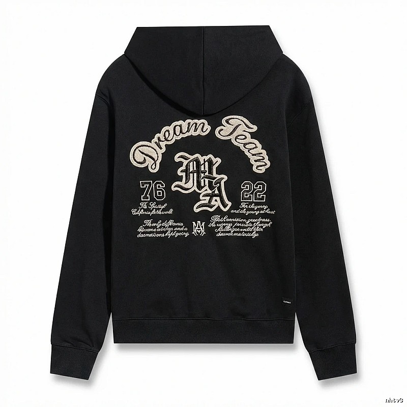 AMIRI Retro Style Black Hoodie
