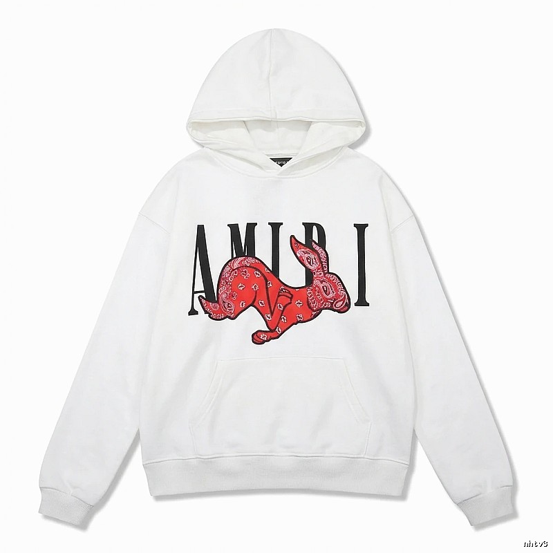 AMIRI White Sweatshirt with Rabbit Print