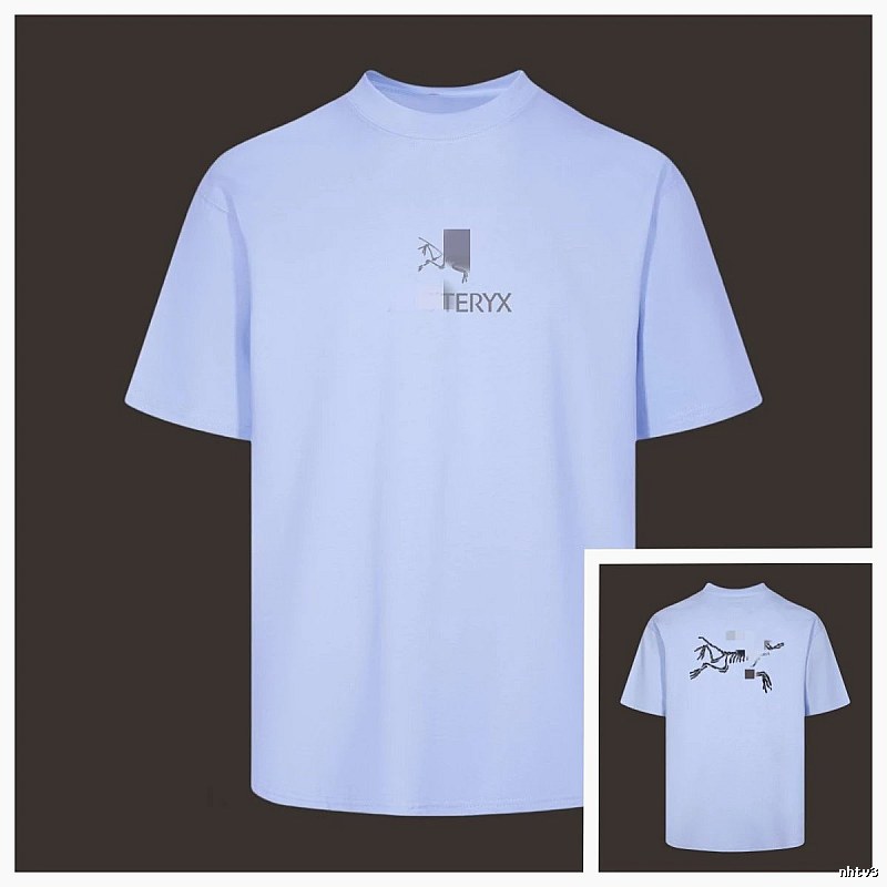 Arc'teryx Bone Logo Outdoor Casual Light Blue T-Shirt