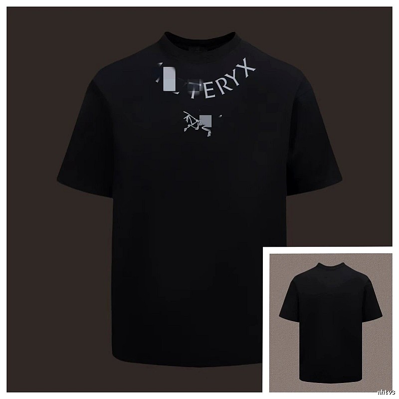 Arc'teryx Printed Functional Style Black Short Sleeve T-shirt