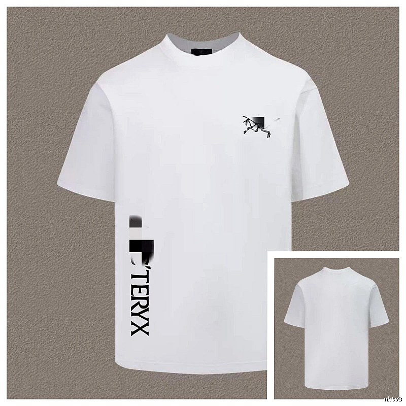Arc'teryx Printed Outdoor Style White T-Shirt