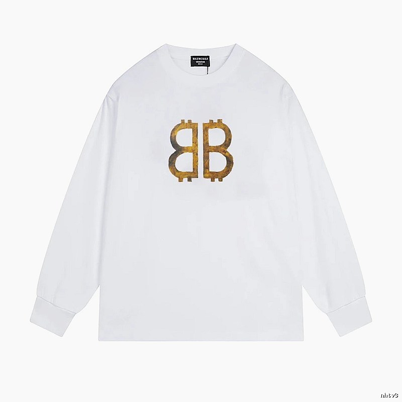 Balenciaga BB Print White T-shirt