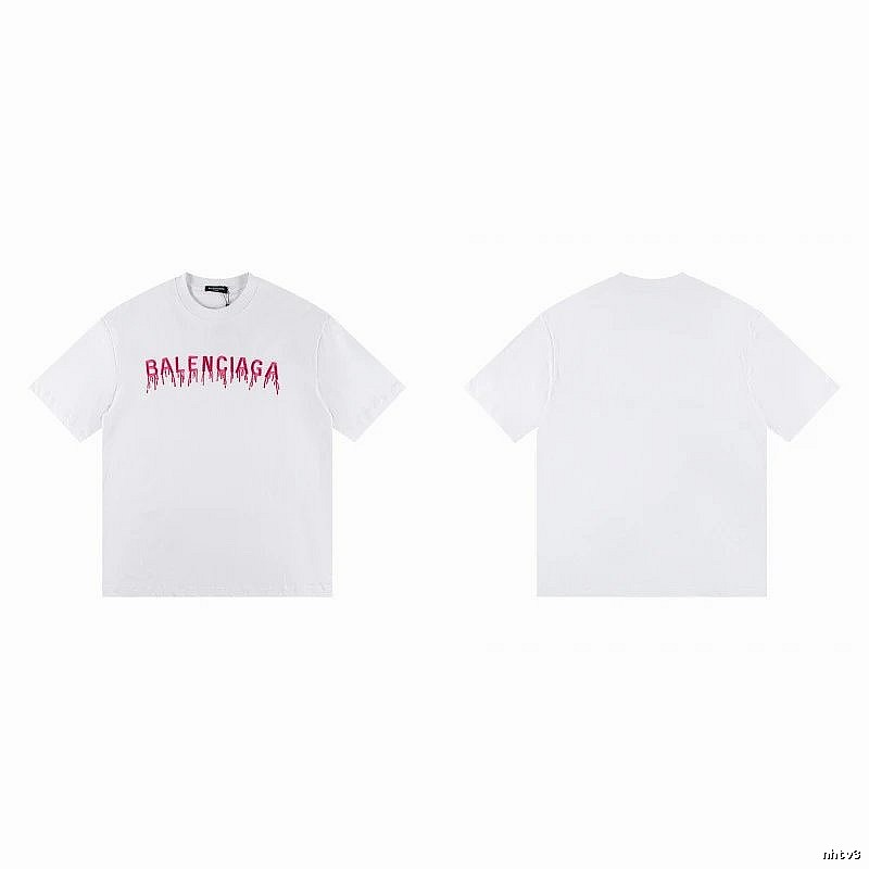 Balenciaga Blood Drop Collection Street Style White T-Shirt