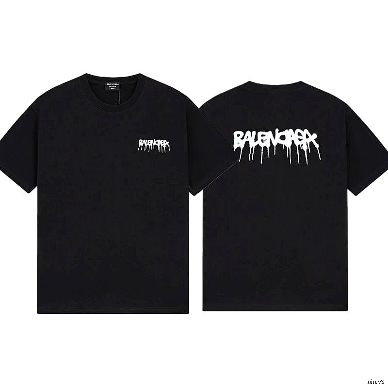 Balenciaga Graffiti Street Style Black T-Shirt