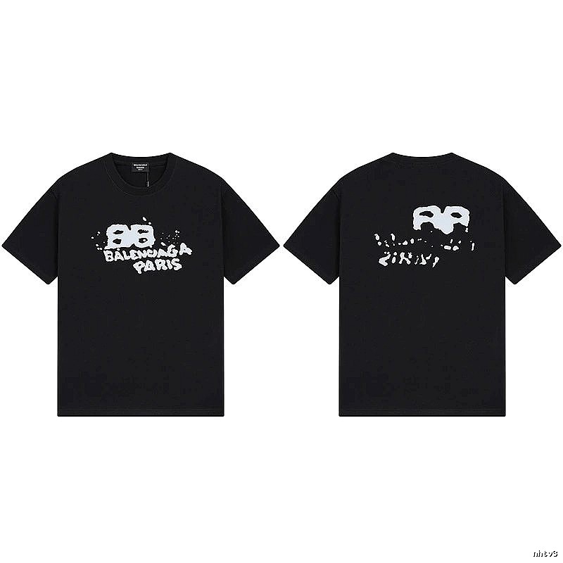 Balenciaga graffiti-style black T-shirt