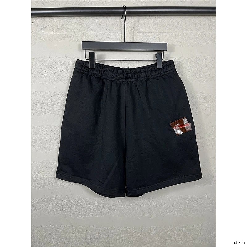 Balenciaga minimalist black shorts