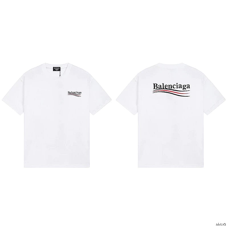 Balenciaga minimalist style white T-shirt