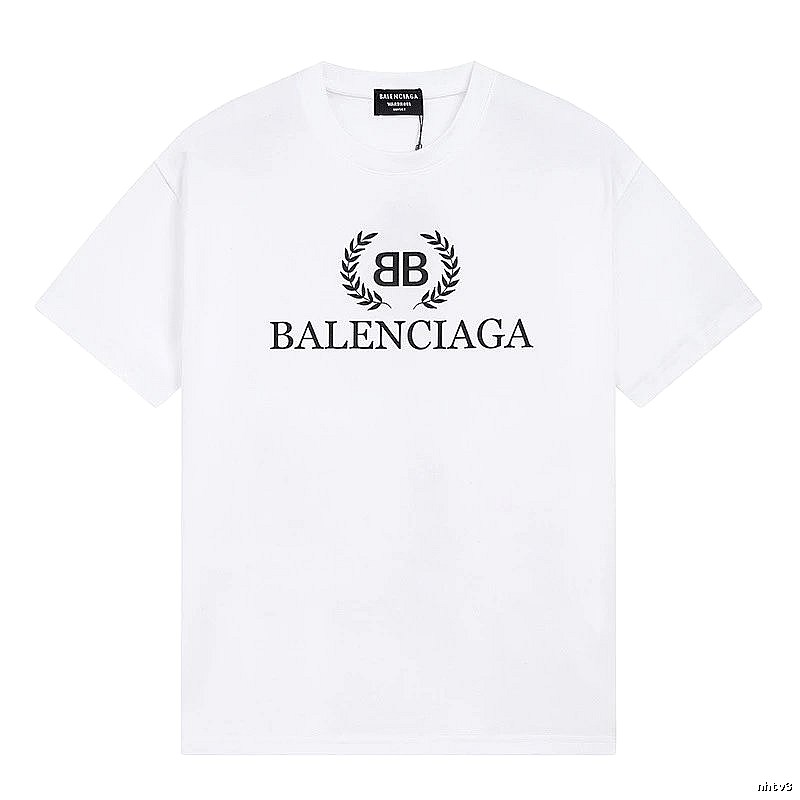 Balenciaga Printed Simple White T-shirt