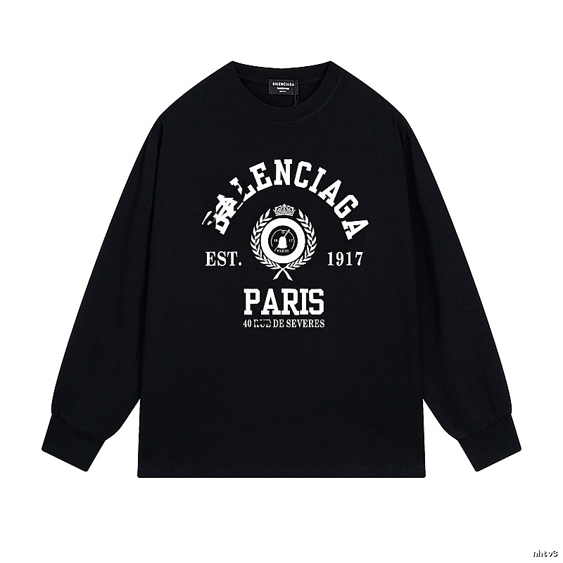 Balenciaga retro black long-sleeve