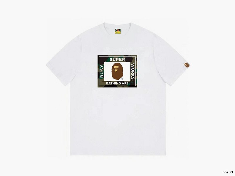 Bape Ape Head Camouflage Style Short-sleeve Shirt