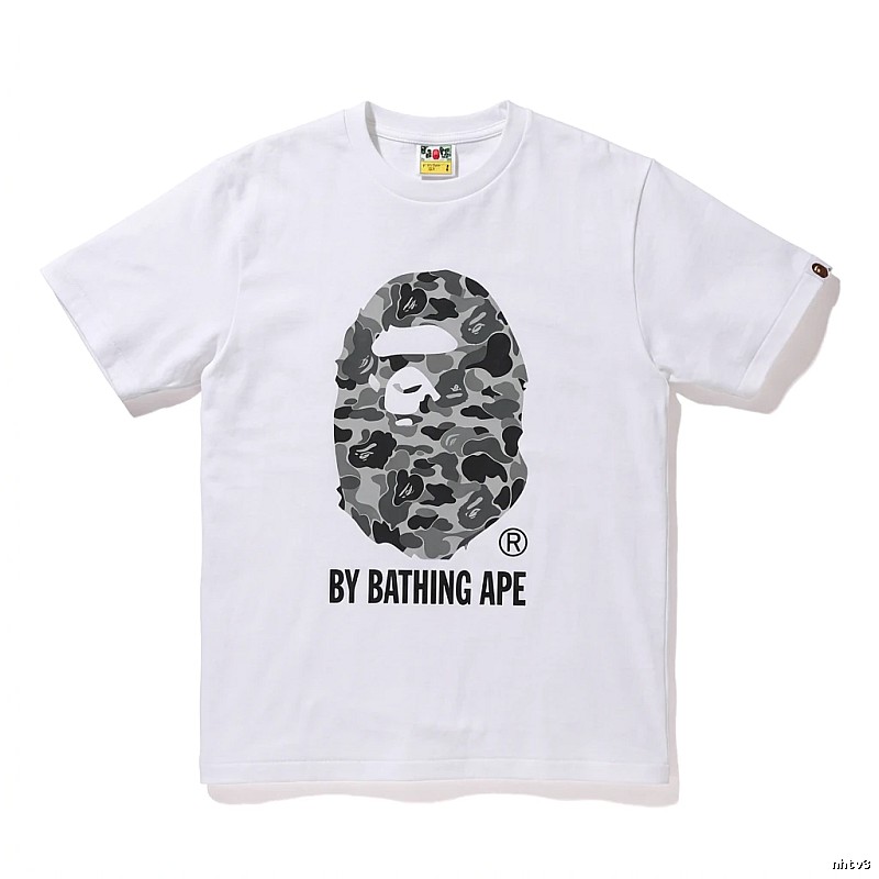 Bape Ape Head Camouflage Style White T-shirt