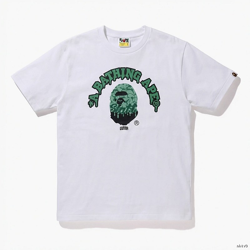 Bape Ape Head Cool White T-shirt in Streetwear Style