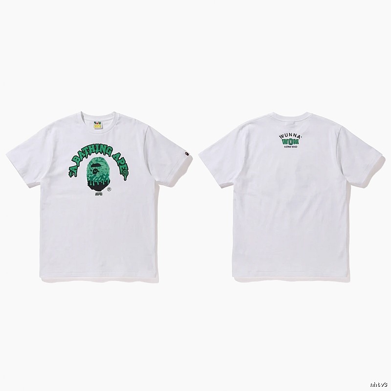 Bape Ape Head Minimalist Style White T-shirt