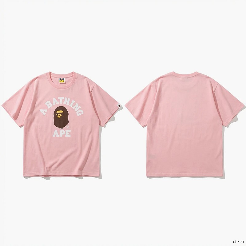 Bape Ape Head Pink T-shirt