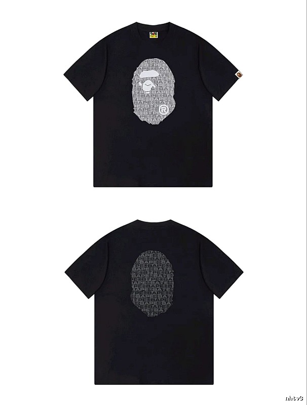 Bape Ape Head Trendy and Cool Black T-shirt