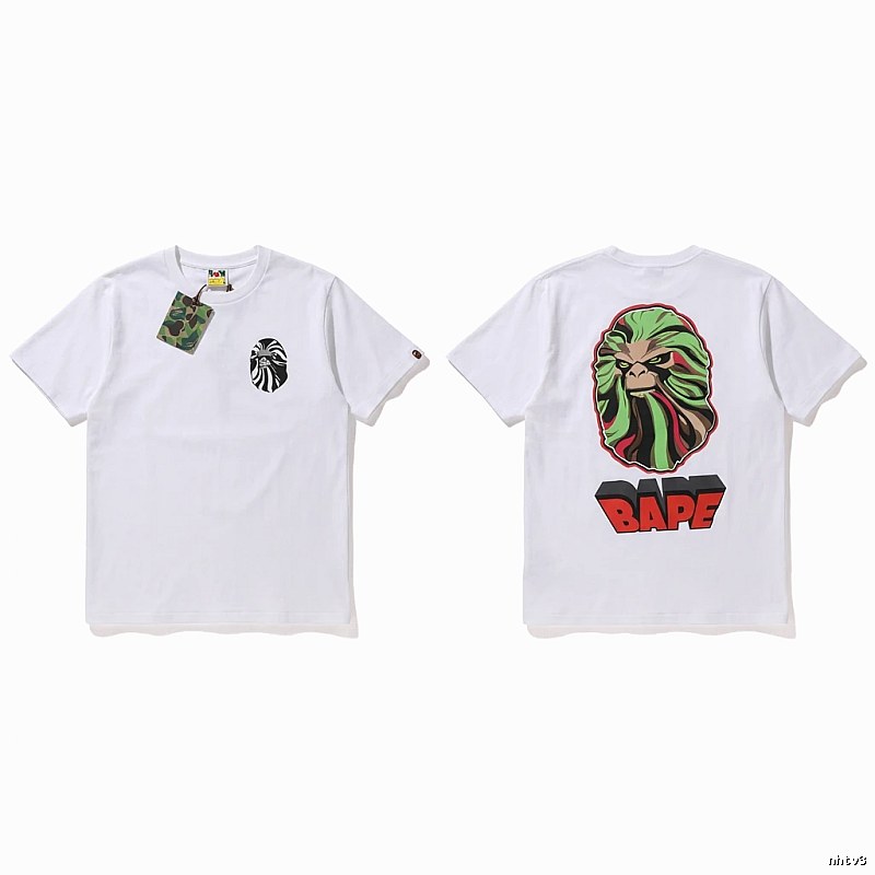 Bape Ape Head Trendy White T-shirt