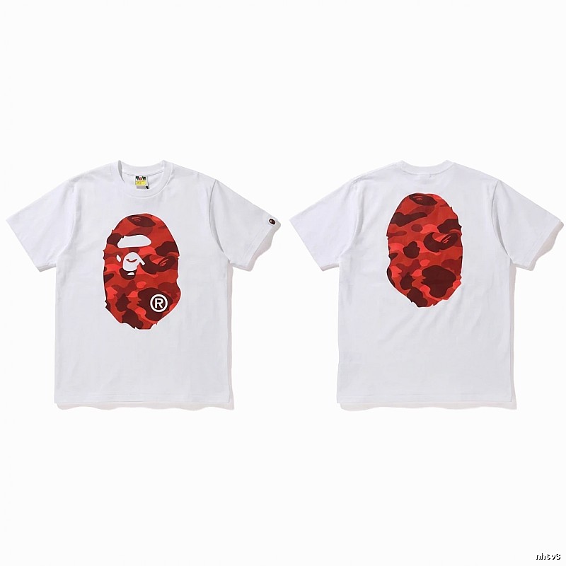 Bape camouflage style white T-shirt