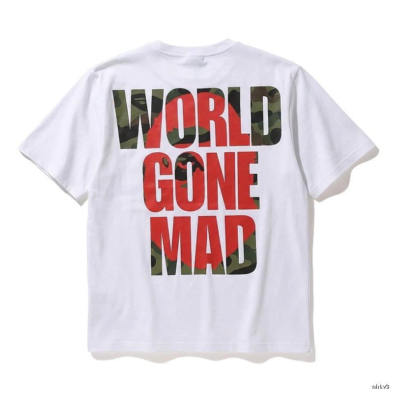 Bape camouflage style white T-shirt
