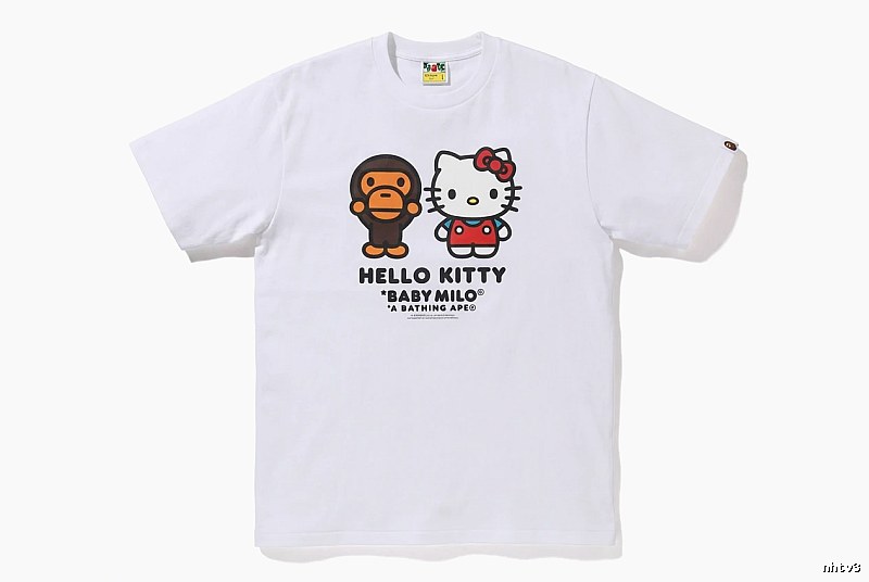 Bape co-branded cartoon white T-shirt