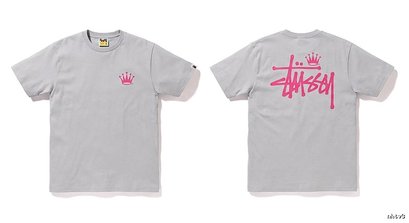 Bape Crown Print Trendy and Cool Short-sleeved Shirt