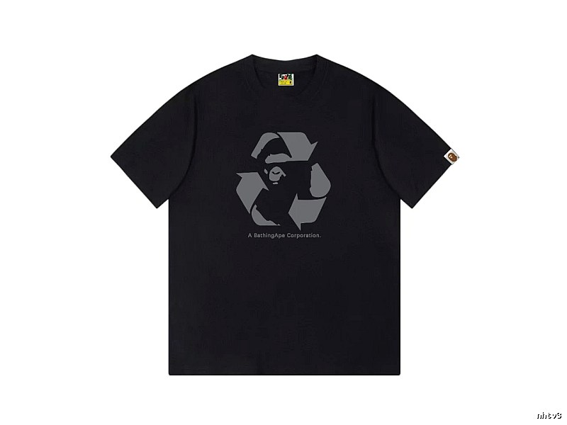 Bape Recycling Series Black Short Sleeve