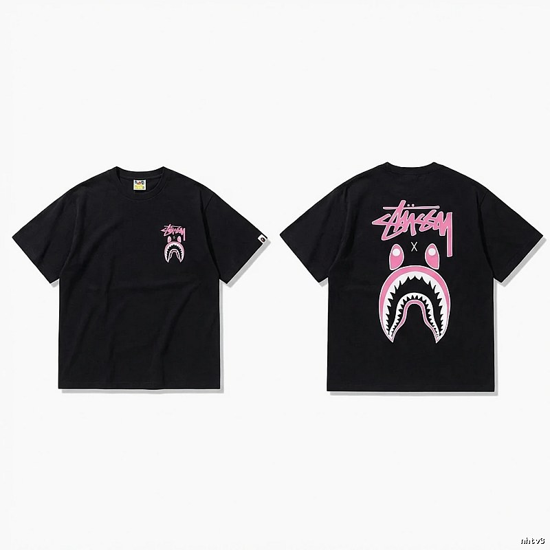 Bape Shark Co-branded Black T-shirt