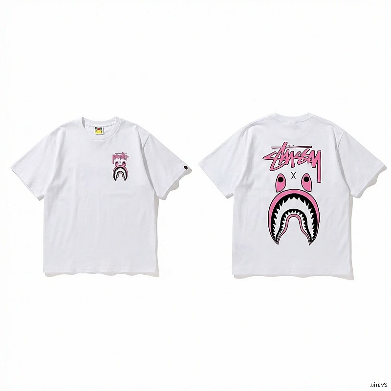 Bape Shark Co-branded White T-shirt