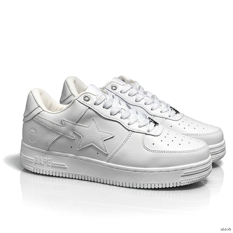 Bape Star Minimalist White Shoes