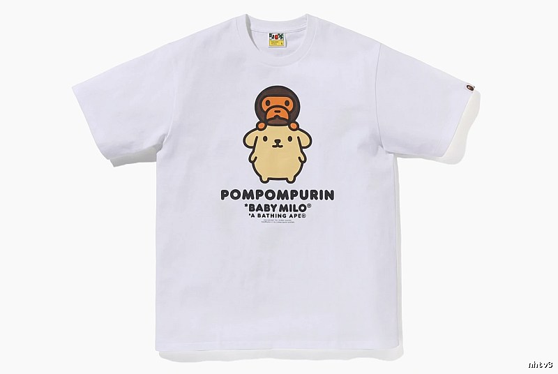 Bape x Pompompurin Co-branded Short-sleeve White