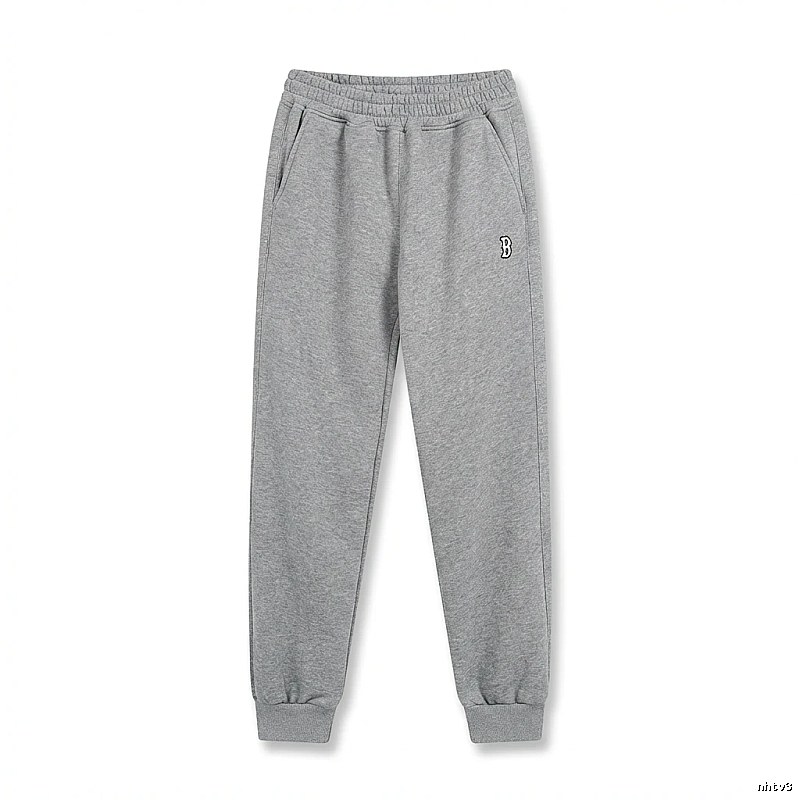 Basic style casual gray sweatpants of MLB