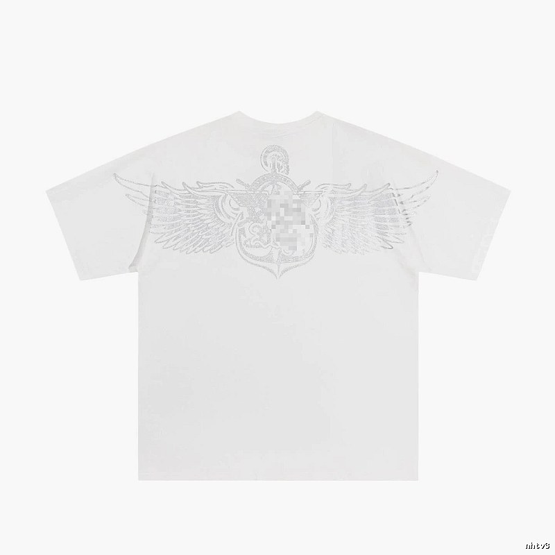 BOY Wing Print Street Style White T-Shirt
