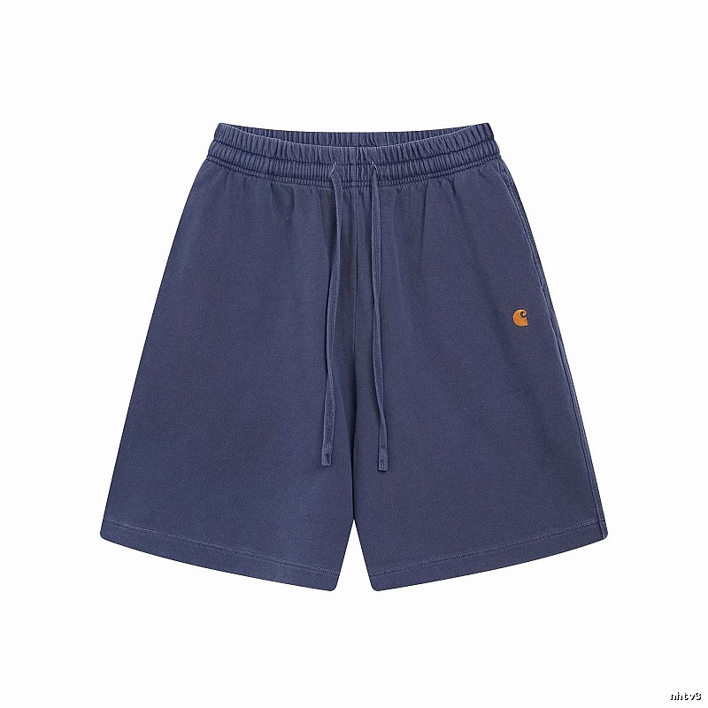 Carhartt Classic Embroidered Workwear Style Navy Blue Shorts