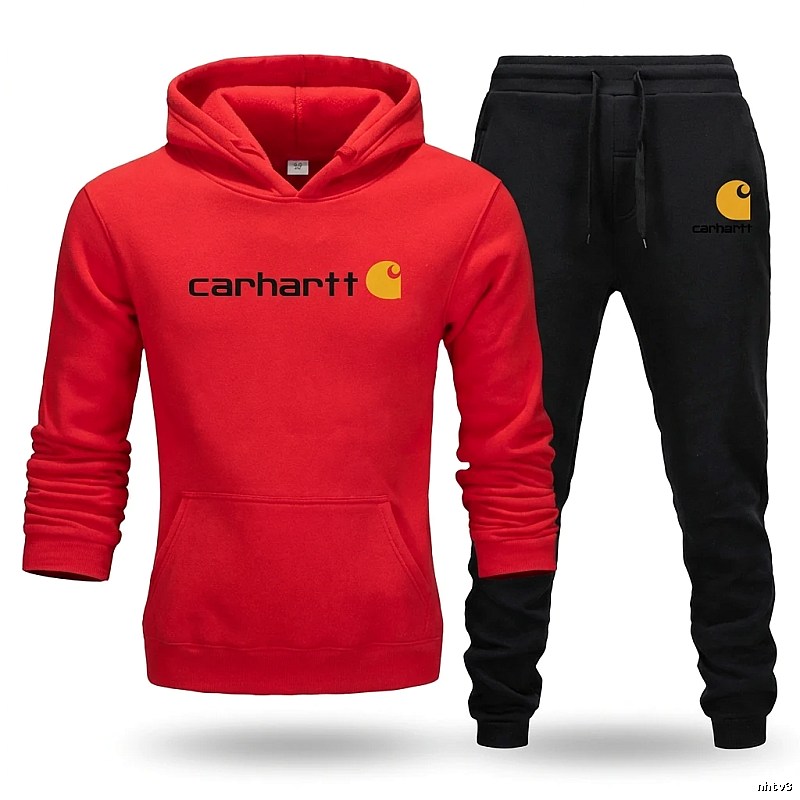 Carhartt classic sporty red and black suit