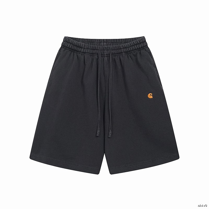 Carhartt Small Logo Workwear Style Carbon Black Casual Shorts
