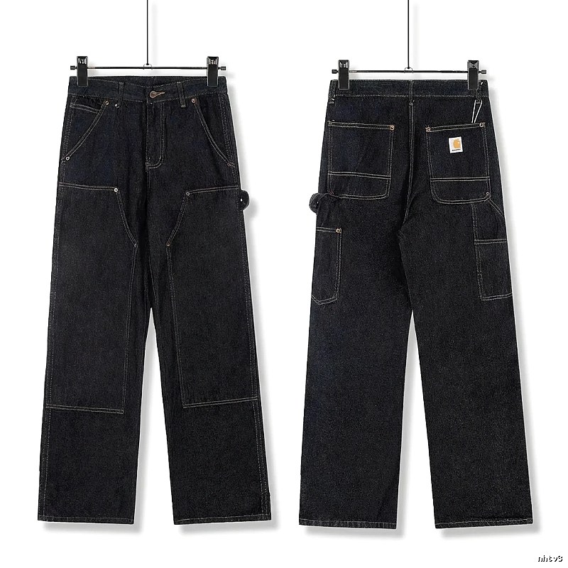 Carhartt workwear style dark denim jeans