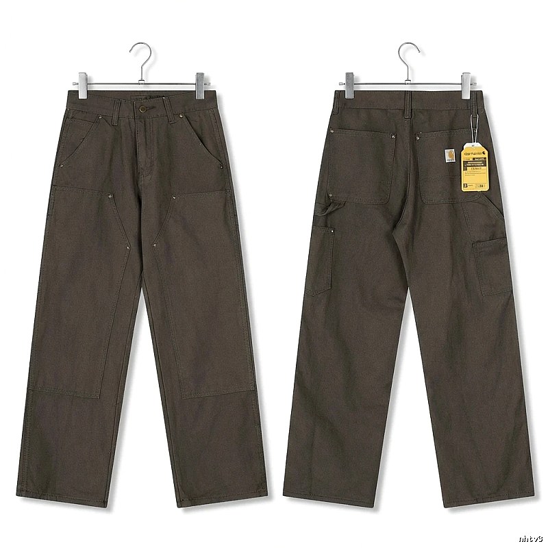 Carhartt workwear style dark gray long trousers