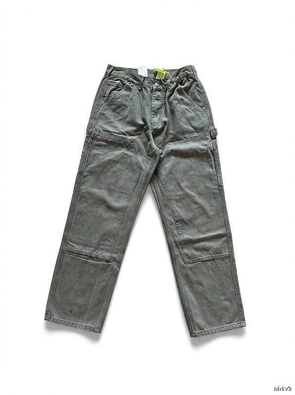 Carhartt workwear style moss green long pants