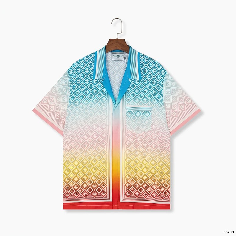Casablanca Gradient Style Printed Shirt