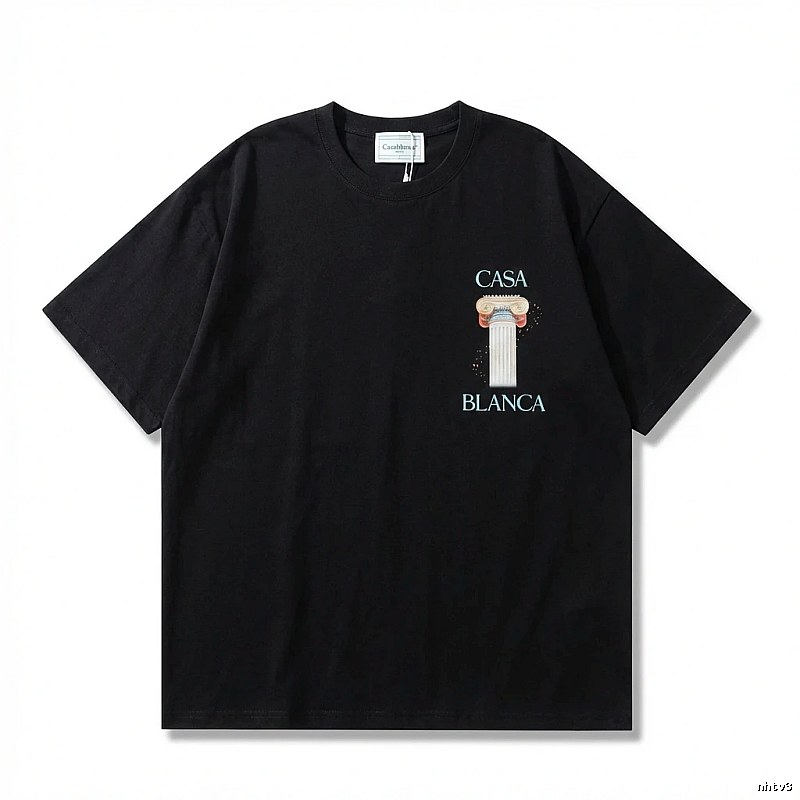 Casablanca Print Retro Black T-shirt